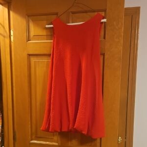 Vibrant Red Sleeveless Top/Dress
